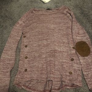 Maroon snit sweater